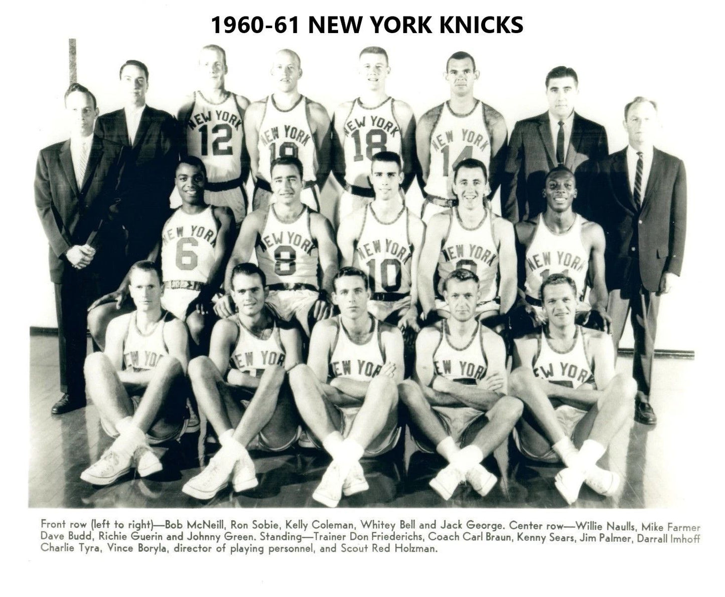 61 New York Knicks Team Photo Picture Ny Basketball Nba