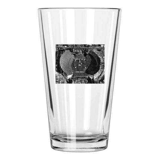 1960 College Venue Orange Bowl Stadium Aerial View Pint Beer Drinking Glass