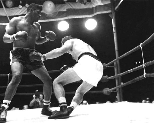 1960 Floyd Patterson Vs Ingemar Johansson Glossy Photo Title Fight 2 Print 1