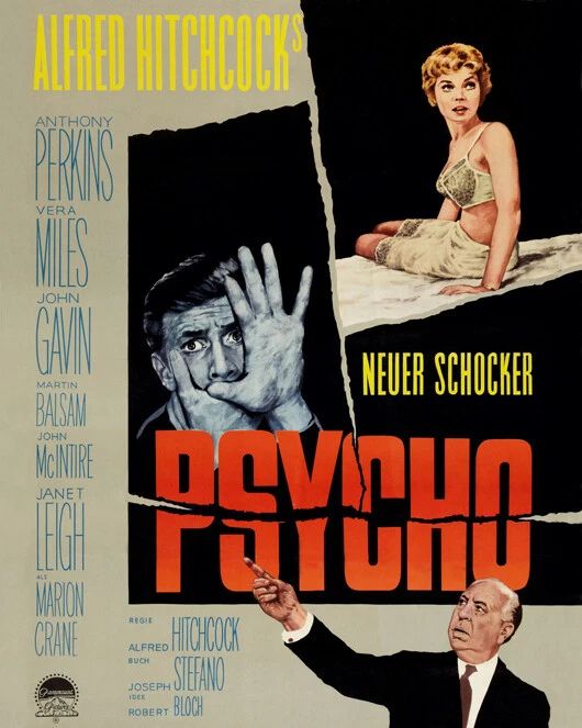 1960 Film Psycho Glossy Photo Janet Leigh Poster Alfred Hitchcock Print