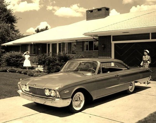 1960 Ford Starliner Classic Vintage Retro American Car Picture Magnet