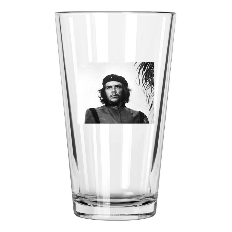 1960 Guerrilla War Leader Che Guevara Cuban Revolution Pint Beer Drinking Glass
