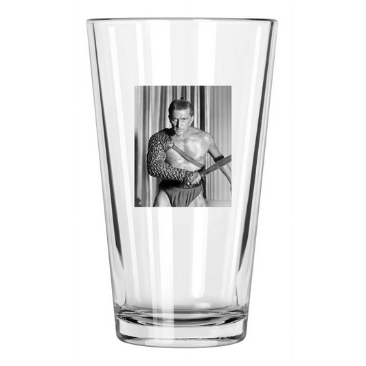 1960 Kirk Douglas Starring In Spartacus Photo Movie Pint Beer Drinking Glass