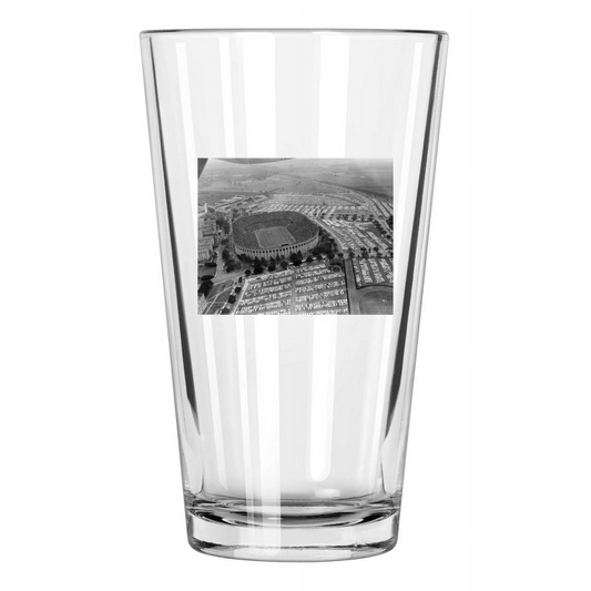 1960 Lsu Tigers Stadium Photo Field Louisiana State Pint Beer Drinking Glass