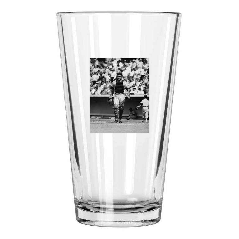 1960 Milwaukee Braves Joe Torre Photo Baseball Pint Beer Drinking Glass
