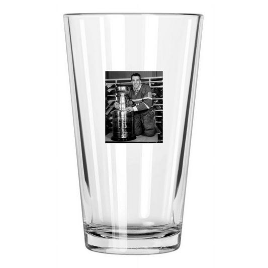 1960 Montreal Canadiens Henri Richard Hockey Stanley Cup Pint Beer Glass