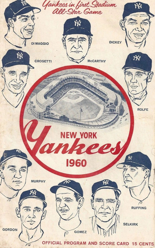 1960 New York Yankees Magnet Baseball Picture Ny Mlb As