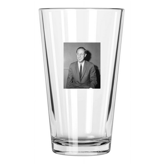 1960 Nfl Commissioner Pete Rozelle Photo Hof 85 Pint Beer Drinking Glass
