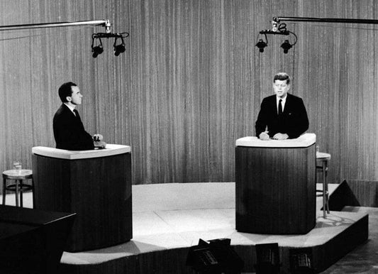 1960 Nixon & Kennedy Presidential Election Debates History Picture Magnet