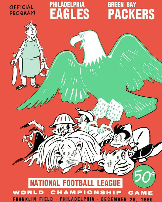 1960 Philadelphia Eagles Vs Green Bay Packers Football Nfl 300 PCS Jigsaw Puzzle