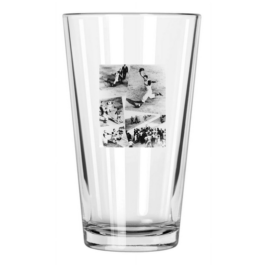 1960 Pittsburgh Pirates Bill Mazeroski World Series 2 Pint Beer Drinking Glass