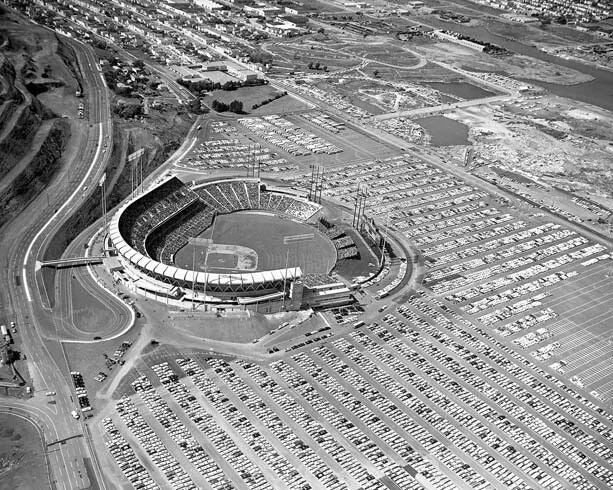 1960 San Francisco Giants Candlestick Park Glossy Keychain Opening Day Print