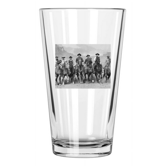 1960 The Magnificent Seven Steve Mcqueen Charles Bronson Pint Beer Glass