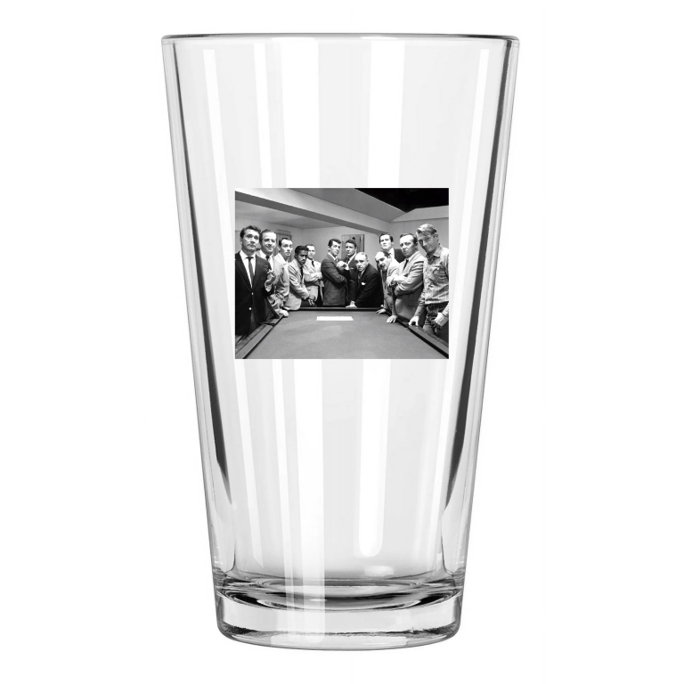 1960 The Rat Pack Frank Sinatra Dean Martin Ocean'S Eleven 11 2 Pint Beer Glass