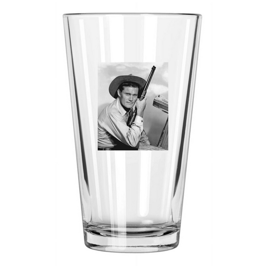 1960 The Rifleman Photo Chuck Conners Western Tv Show Pint Beer Drinking Glass