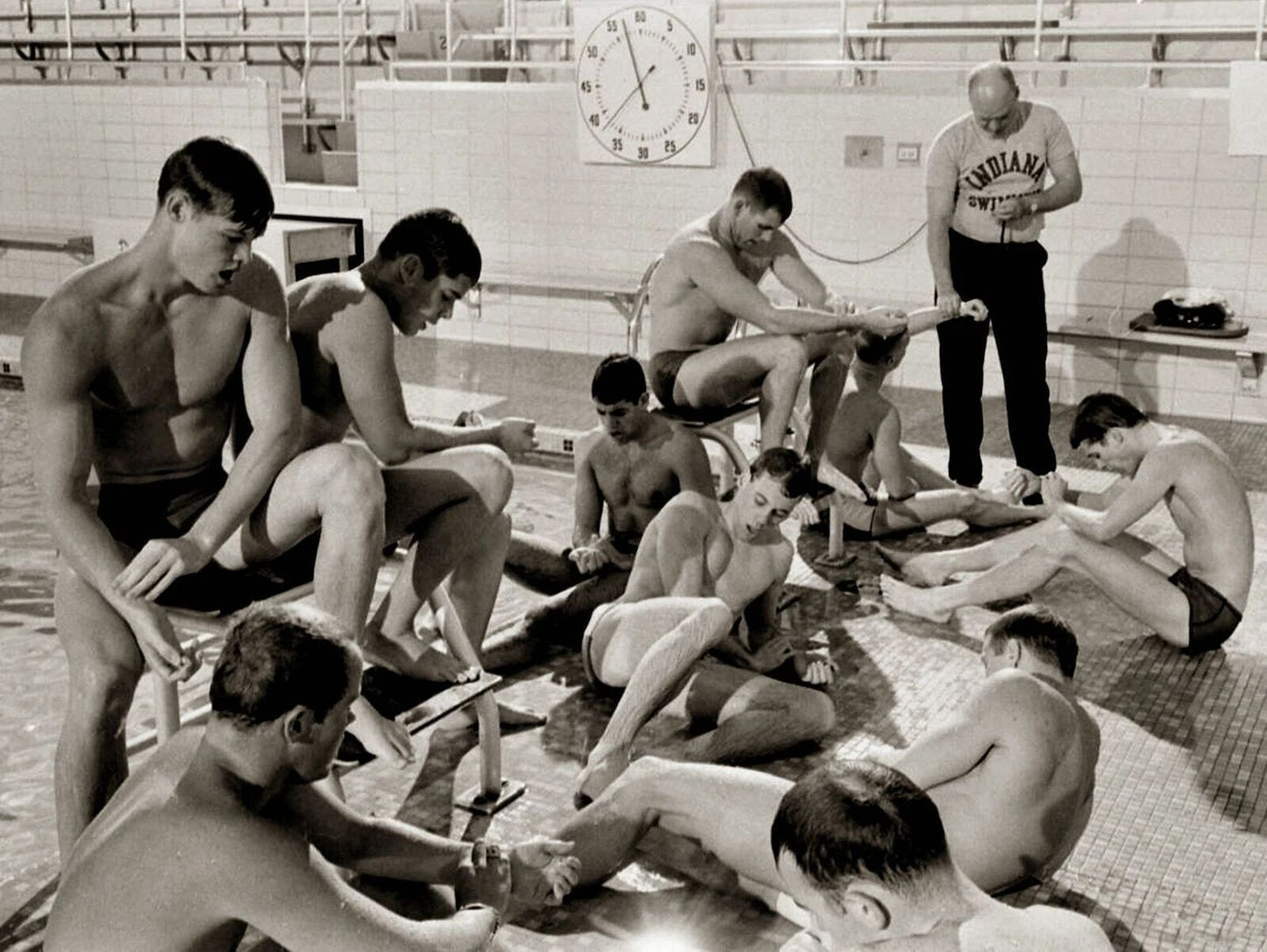 1960 University Of Indiana College Swim Team Magnet Magnet Print
