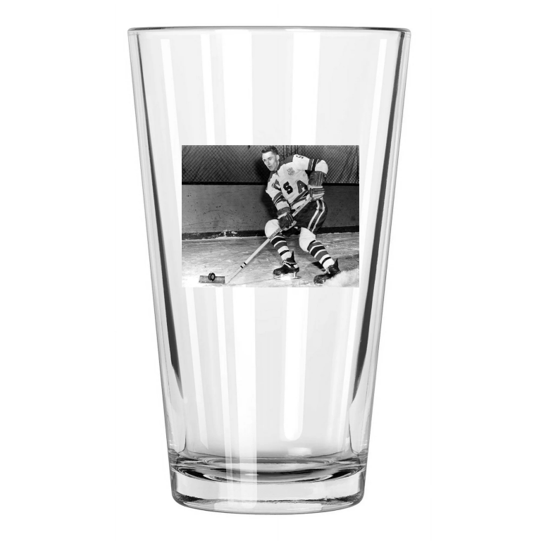 1960 Usa Herb Brooks Photo College Hockey Pose Pint Beer Drinking Glass