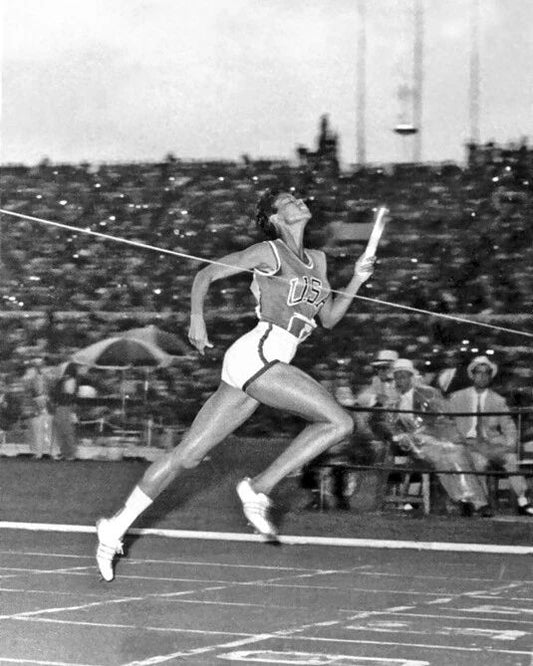 1960 Usa Sprinter Wilma Rudolph Glossy Photo Rome Olympics Gold Medal 2