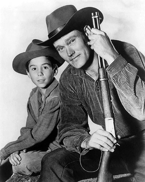 1960 Western Tv Show The Rifleman Glossy Keychain Keychain Chuck Conners Print