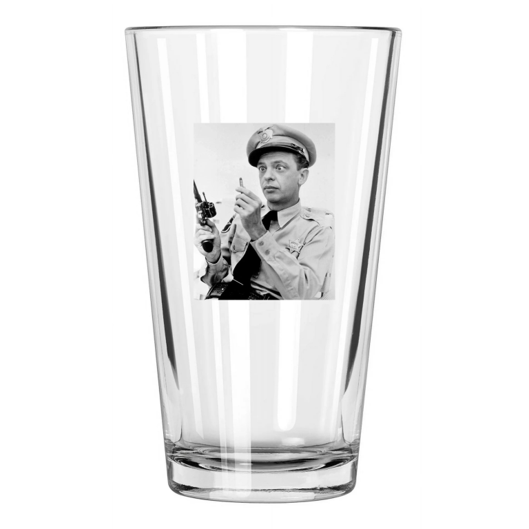 1960S 'Andy Griffith Show' Don Knotts Barney Fife Actor Pint Beer Drinking Glass