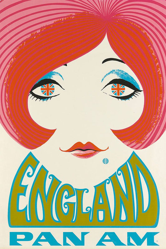 1960S England Vintage Style British Flag Travel Jigsaw Puzzle