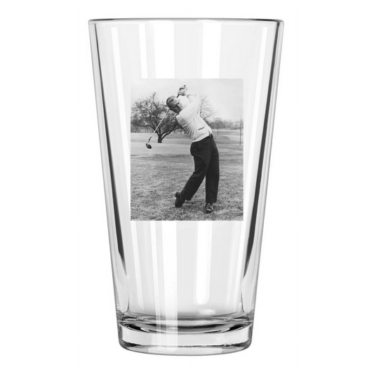 1960S Pga American Golfer Jack Nicklaus Photo Golf Pint Beer Drinking Glass