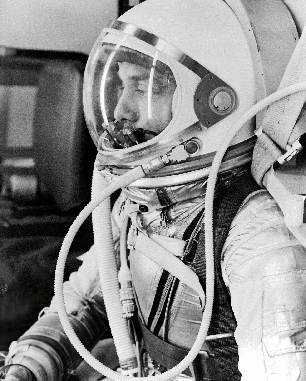 1961 Alan Shepard Spacesuit Before Mercury Launch Nasa Keychain Keychain