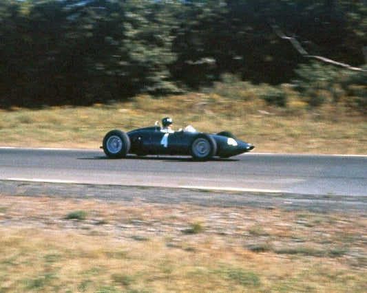 1961 Brm P48 47 Graham Hill Photo Watkins Glen Poster Print Us Grand Prix