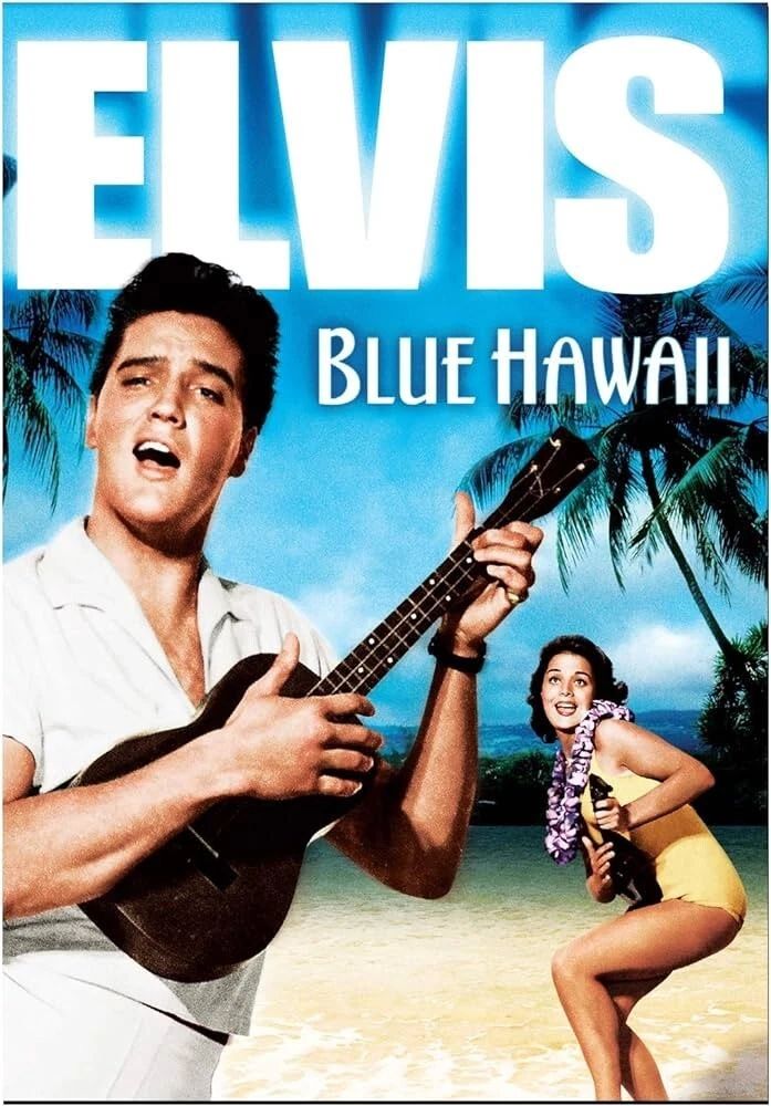 1961 Blue Hawaii Movie Print Elvis Presley Joan Blackman 300 Piece Jigsaw Puzzle