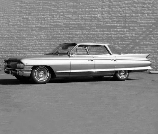1961 Cadillac 4 Door Sedan Classic Car Retro Poster Photo
