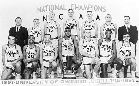 1961 Cincinnati Bearcats Magnet Basketball Ncaa National Champs Wide Border