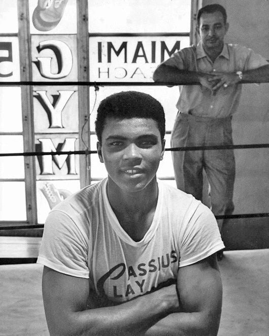 1961 Cassius Clay Muhammad Ali Glossy Keychain Print Boxing Keychain Boxer