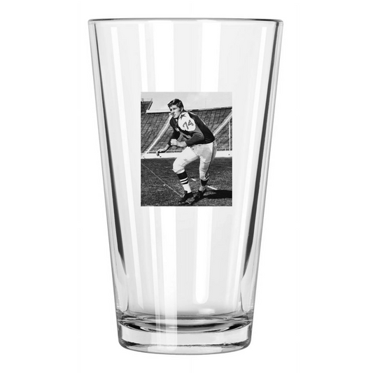 1961 Dallas Cowboys Bob Lilly Photo Football Rookie Rc Pint Beer Drinking Glass