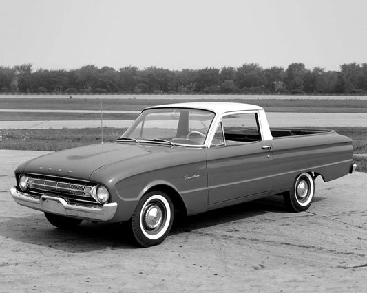 1961 Ford Falcon Ranchero Pickup Truck Classic Retro Car Picture Keychain