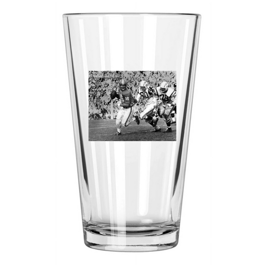 1961 Houston Oilers George Blanda Photo Nfl Football Pint Beer Drinking Glass
