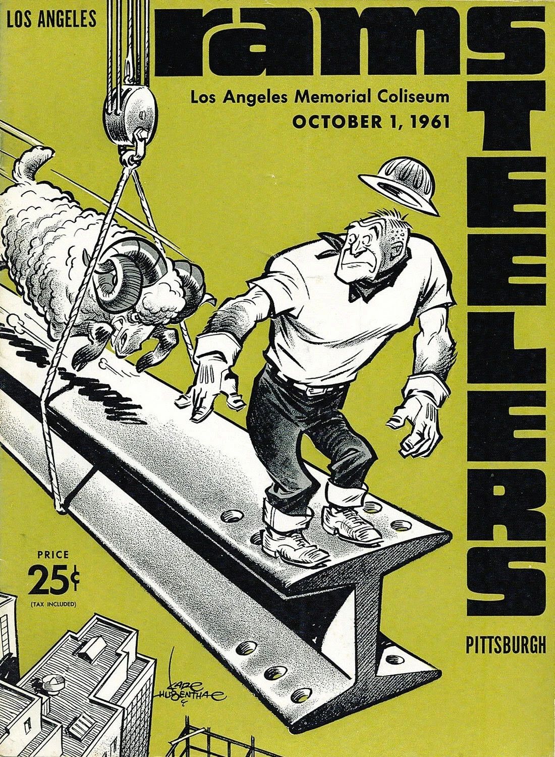 1961 Los Angeles Rams Vs Pittsburgh Steelers Football Nfl 300 PCS Jigsaw Puzzle