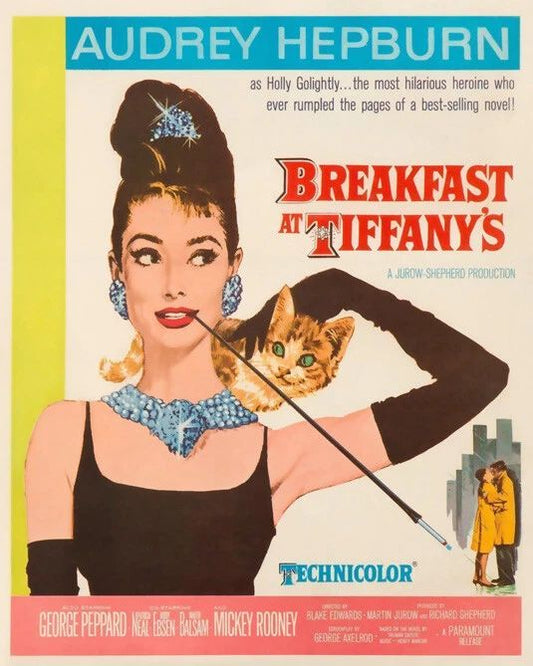 1961 Movie Film Actress Audrey Hepburn Glossy Keychain Breakfast At Tiffany'S 1
