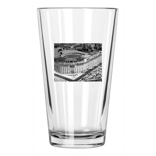 1961 New York Yankees Stadium Photo Vintage Aerial Pint Beer Drinking Glass