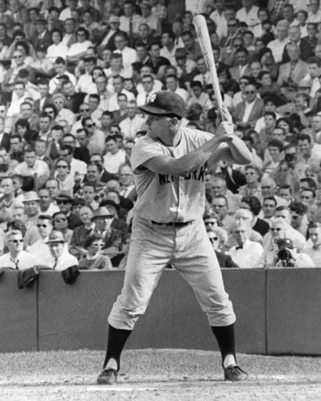 1961 New York Yankees Roger Maris Glossy Photo Baseball Print Poster