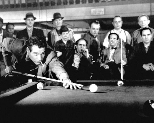 1961 Paul Newman Glossy Photo The Hustler Print Billiards Pool Poster