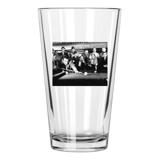 1961 Paul Newman Photo The Hustler Billiards Pool Pint Beer Drinking Glass