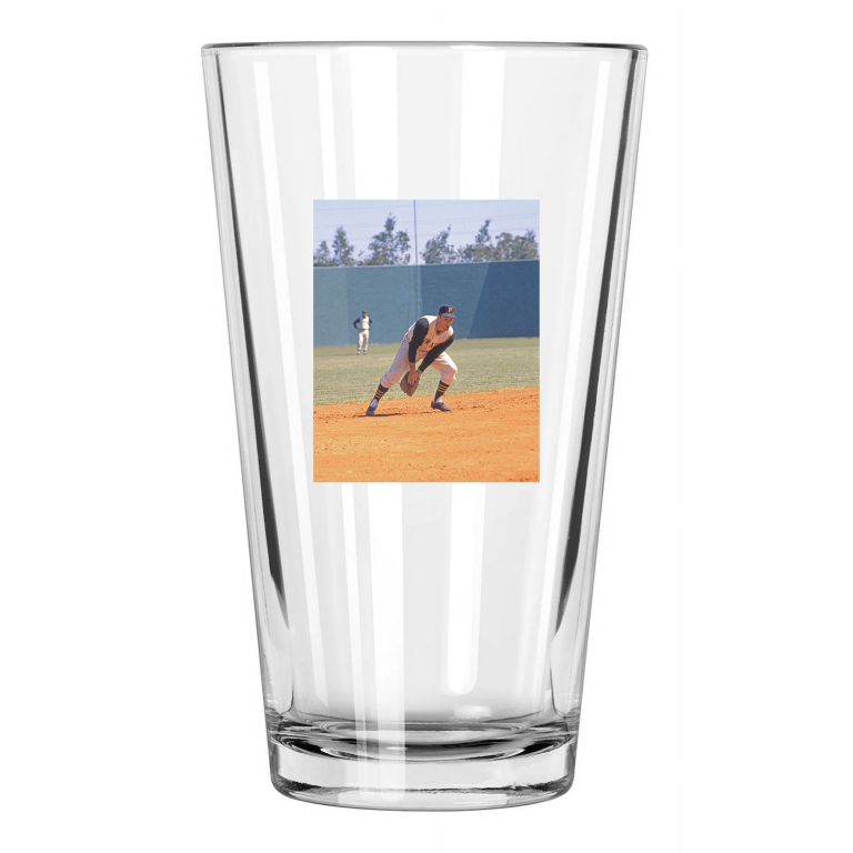 1961 Pittsburgh Pirates Dick Groat Photo Baseball Pint Beer Drinking Glass