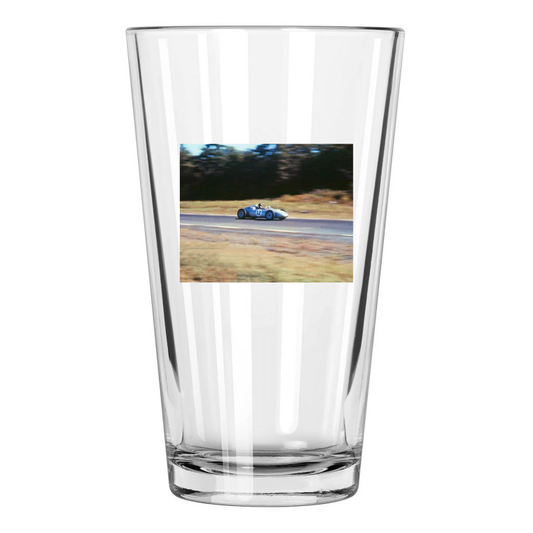 1961 Porsche 718 Dan Gurney Watkins Glen Us Grand Prix Pint Beer Drinking Glass