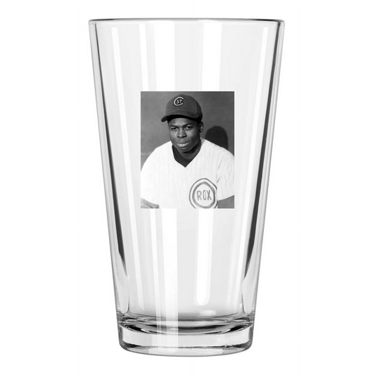 1961 St Cloud Rox Lou Brock Minor League Chicago Cubs Pint Beer Drinking Glass