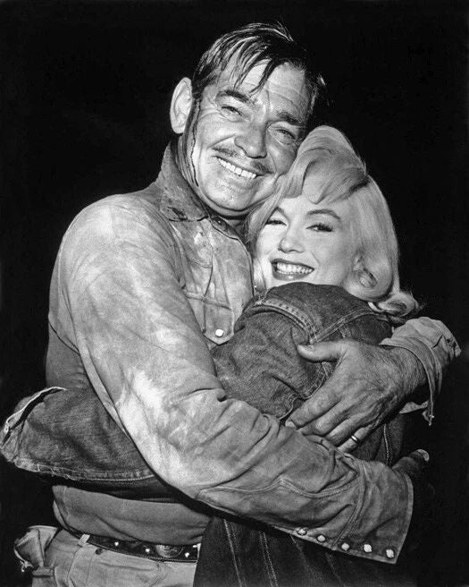 1961 Western The Misfits Glossy Keychain Clark Gable And Marilyn Monroe Print 1