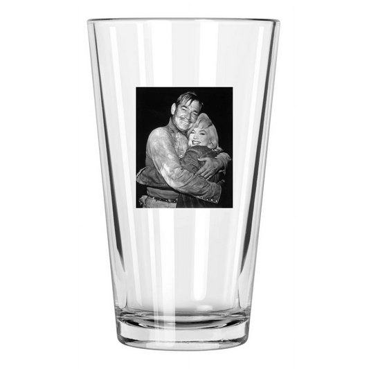 1961 Western The Misfits Clark Gable And Marilyn Monroe 1 Pint Beer Glass