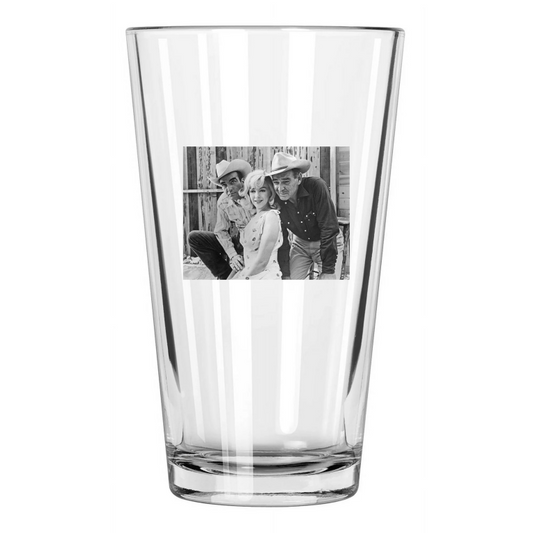 1961 Western The Misfits Clark Gable And Marilyn Monroe Pint Beer Drinking Glass