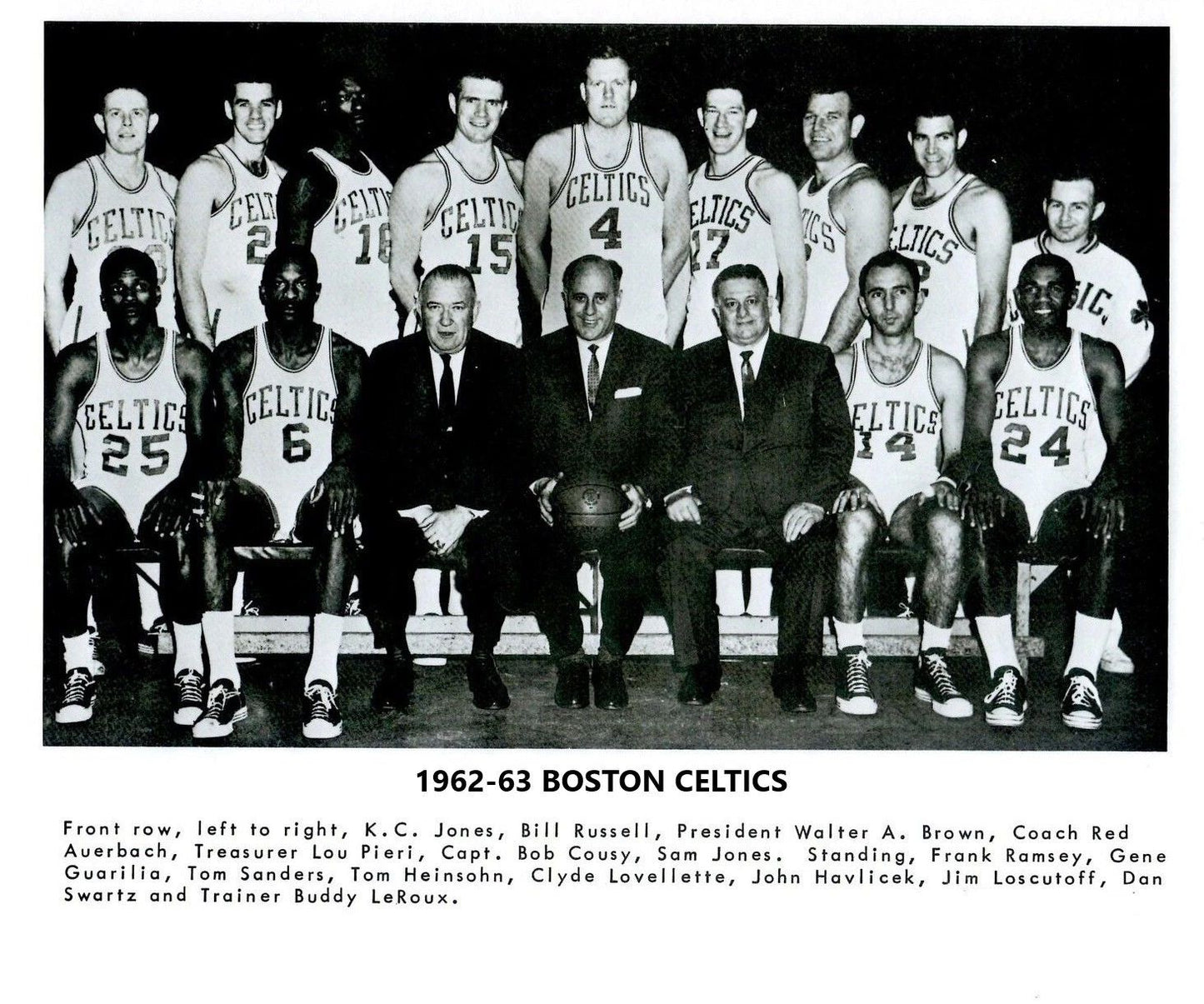 63 Boston Celtics Team Keychain Basketball Picture Nba