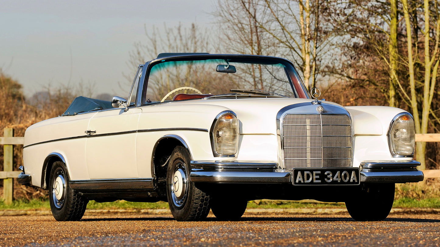 Mercedes Benz Se Cabriolet Uk Hd Art Print Poster