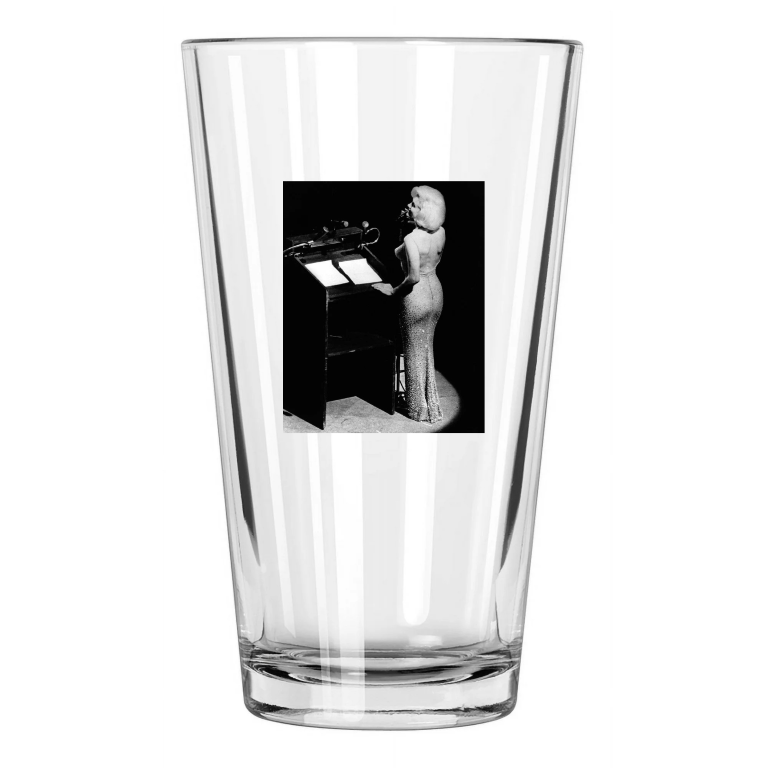1962 American Model Marilyn Monroe Jfk Birthday Actress Pint Beer Drinking Glass